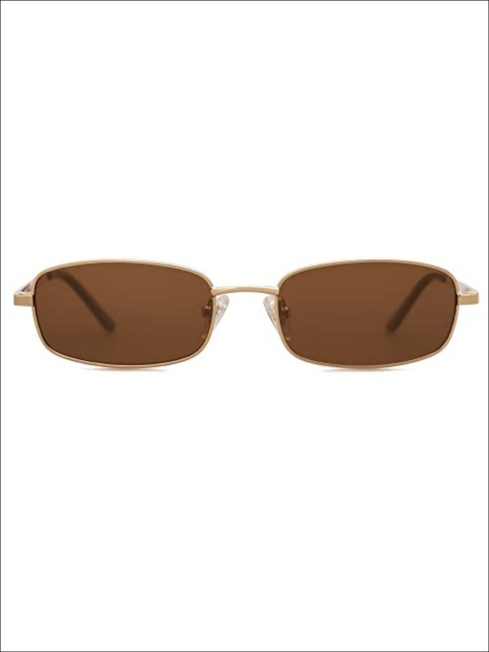SOJOS Rectangle Sunglasses Retro 80s 90s Y2K Chic Narrow Thin Skinny Sunnies